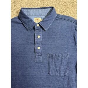 Faherty Polo Men's Small Blue Stretch Performance Casual Classic Pocket